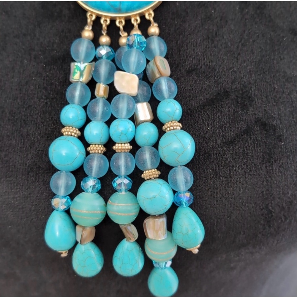 Chico's, retired, "Lily" pendant necklace. - Picture 3 of 9